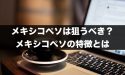 FXでメキシコペソは狙うべき？メキシコペソの特徴とは